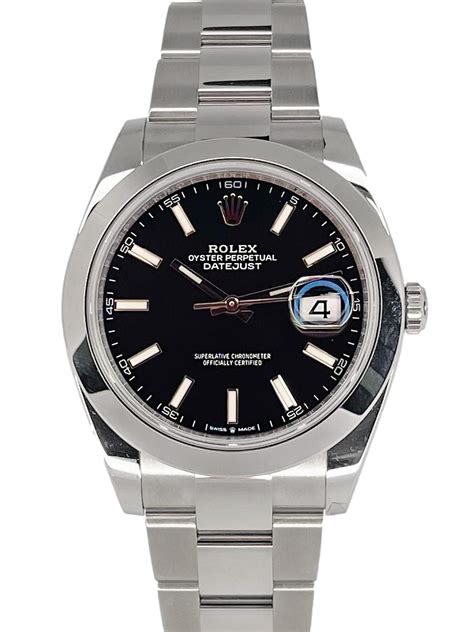 rolex datejust black roman dial|Rolex Datejust 126300 41mm.